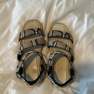 Vince snake skin sandals
